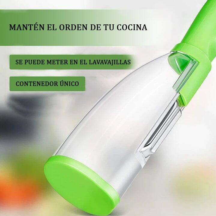 Pelador con contenedor