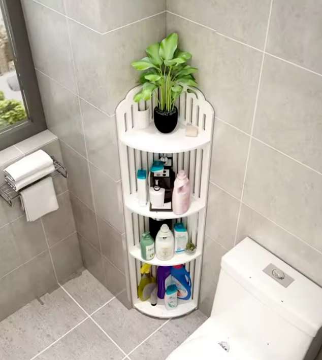 Estantería de plástico baño
